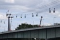 Koelner Seilbahn Gondel blieb haengen Koeln Linksrheinisch P130